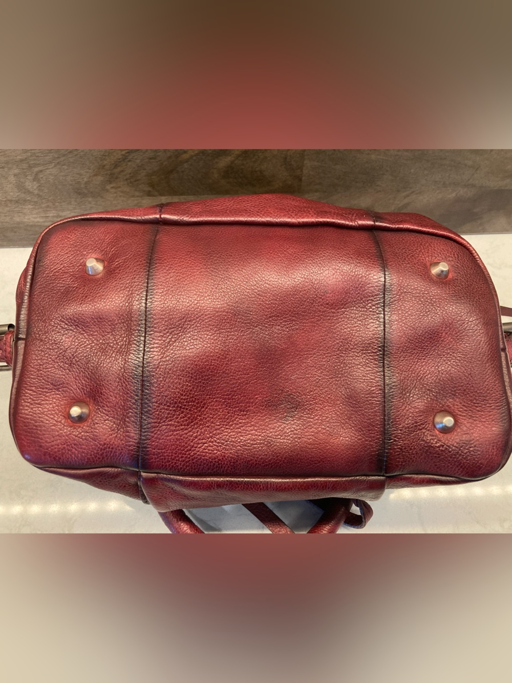 FREE PEOPLE We the Free Baby Emerson Leather Tote Bag in Red Rock - Picture 7 of 10